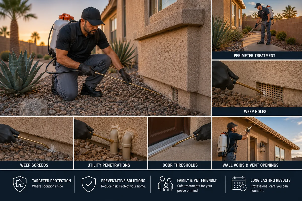 Pest control treatment application